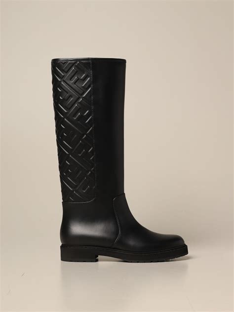 fendi catwalk boots black|Women's Luxury Boots & Designer Ankle Boots in Leather.